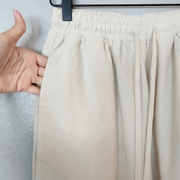 Collared Drawstring Two Piece Pants Set - Picture 13 of 15